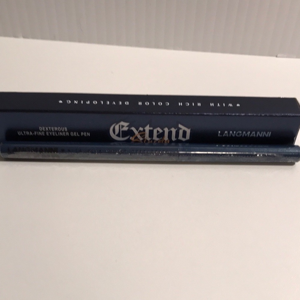 Langmanni extend sturdy dexterous ultra fine eyeliner gel pen NEW shade 08 blue